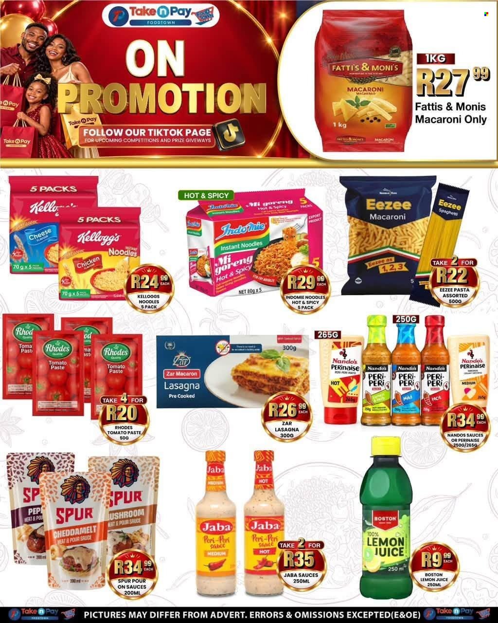 TAKE N PAY specials - From Monday 21 Sept 2026