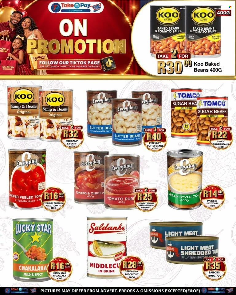 TAKE N PAY specials - From Monday 21 Sept 2026