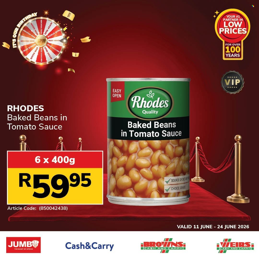 JUMBO CASH & CARRY specials - From Thursday 11 Jun 2026