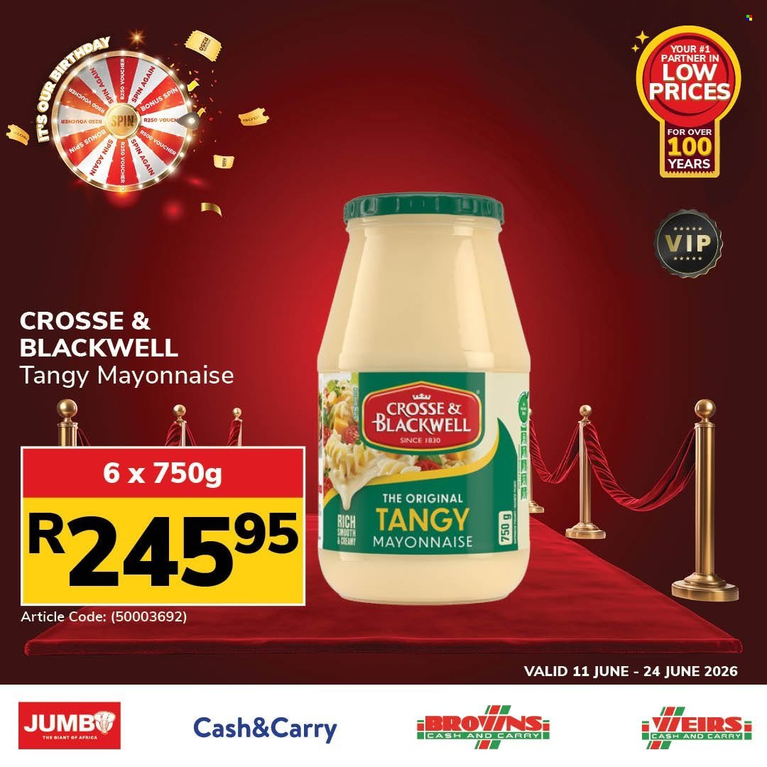 JUMBO CASH & CARRY specials - From Thursday 11 Jun 2026