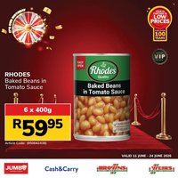JUMBO CASH & CARRY specials - From Thursday 11 Jun 2026