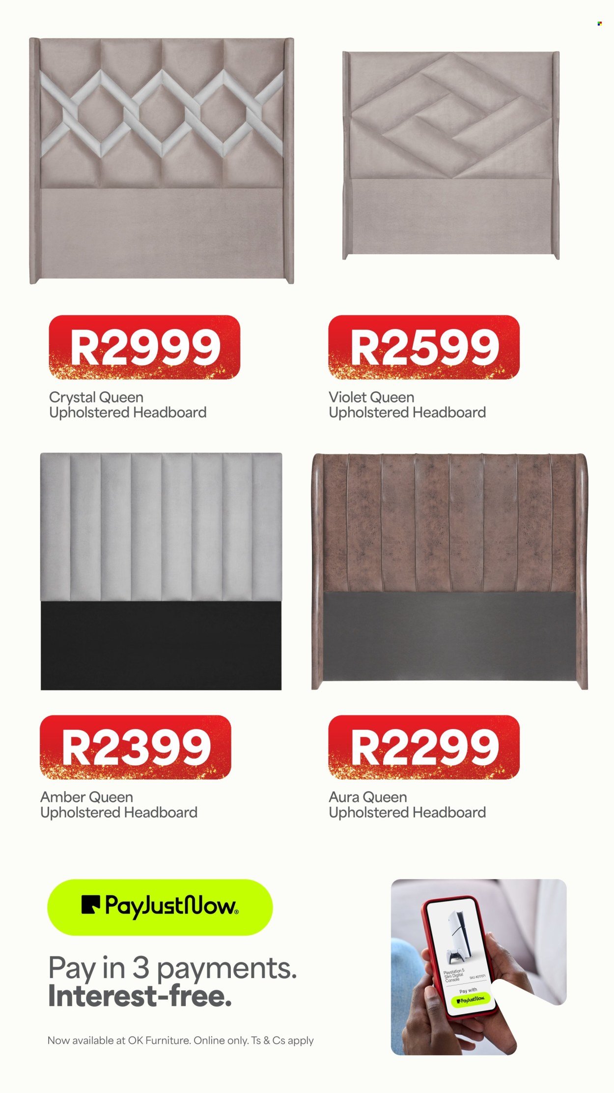 OK FURNITURE specials - From Monday 19 Oct 2026