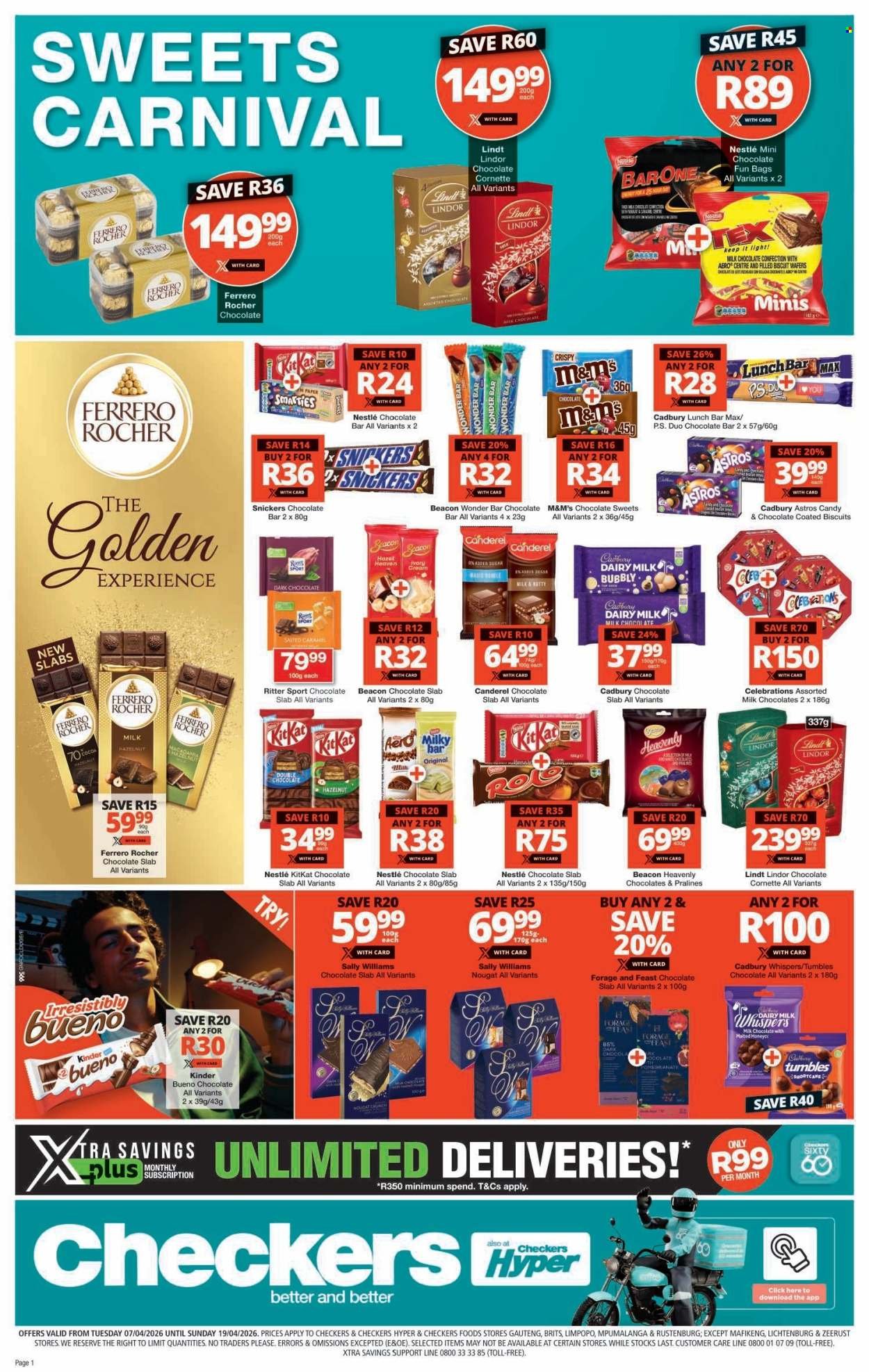 CHECKERS specials - Sweets Carnival (2026-04-07 - 2026-04-19) | 1