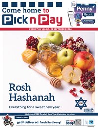 PICK N PAY specials - Rosh Hashanah Specials