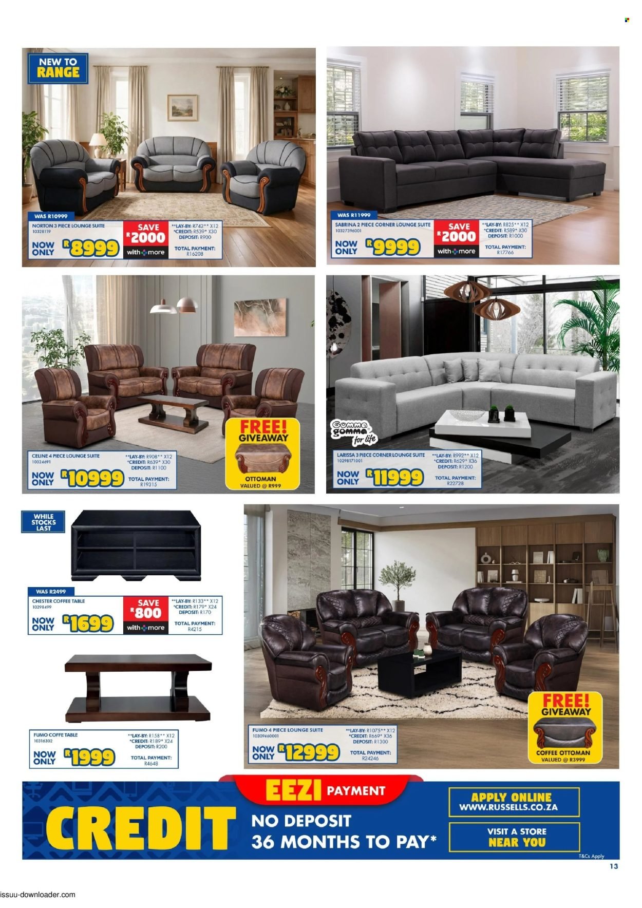 RUSSELLS specials - From Thursday 15 Oct 2026