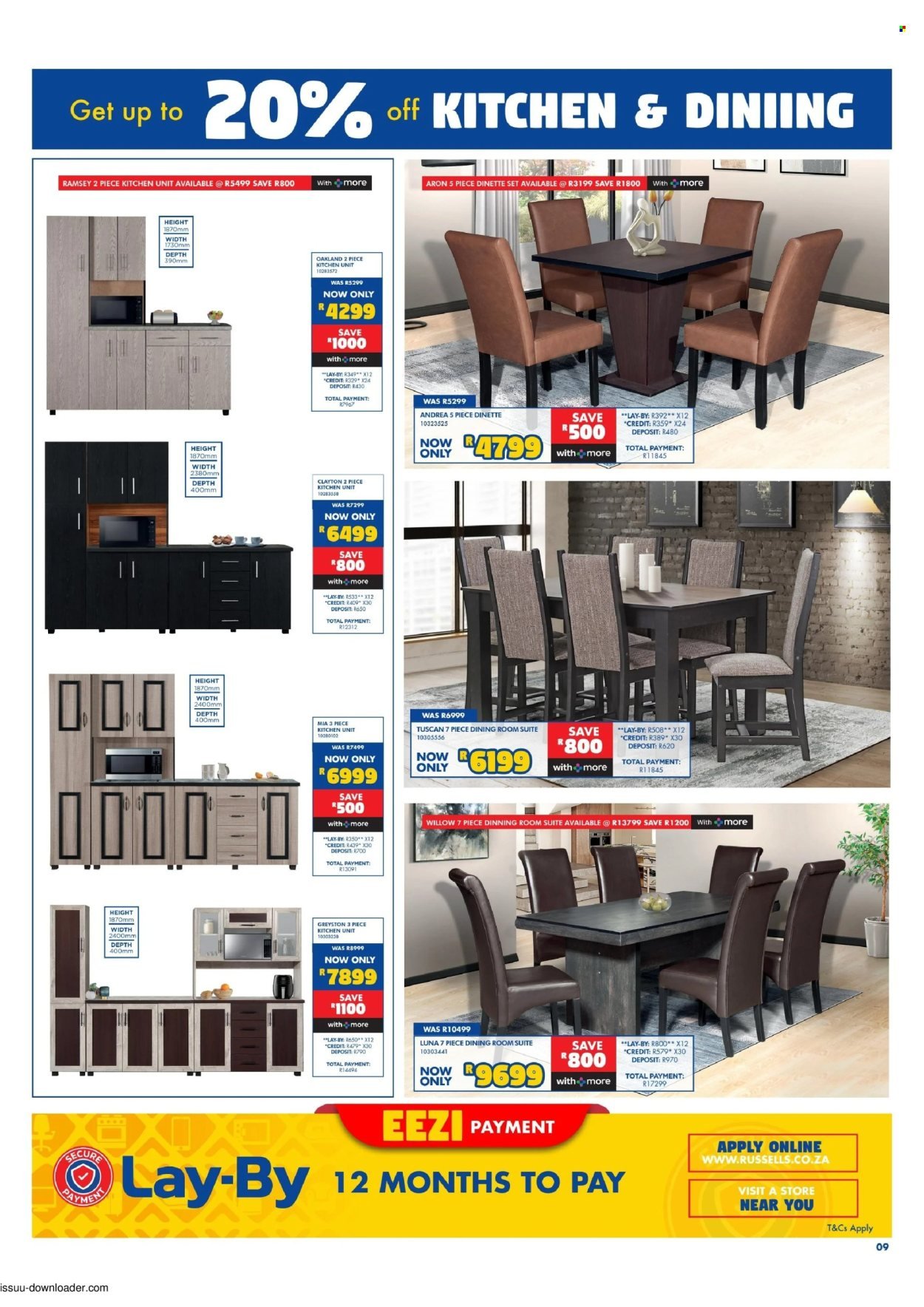 RUSSELLS specials - From Thursday 15 Oct 2026