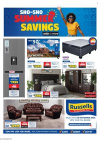 RUSSELLS specials - From Thursday 15 Oct 2026