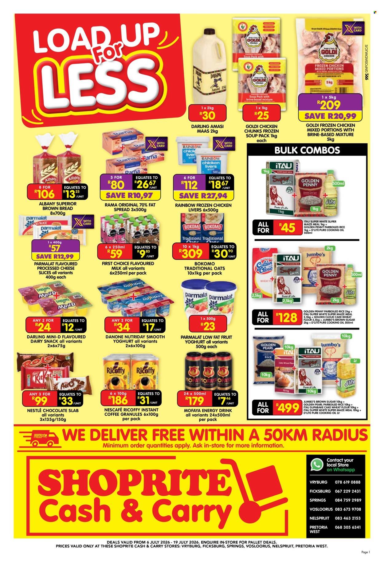 SHOPRITE specials - Cash & Carry Mid Month Savings Exclusive Gauteng