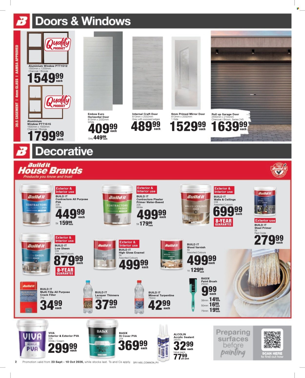 BUILD IT specials - From Wednesday 23 Sept 2026