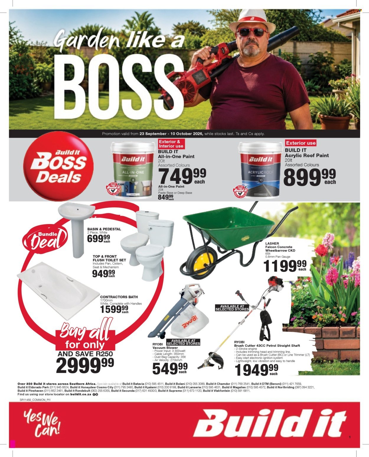 BUILD IT specials - From Wednesday 23 Sept 2026