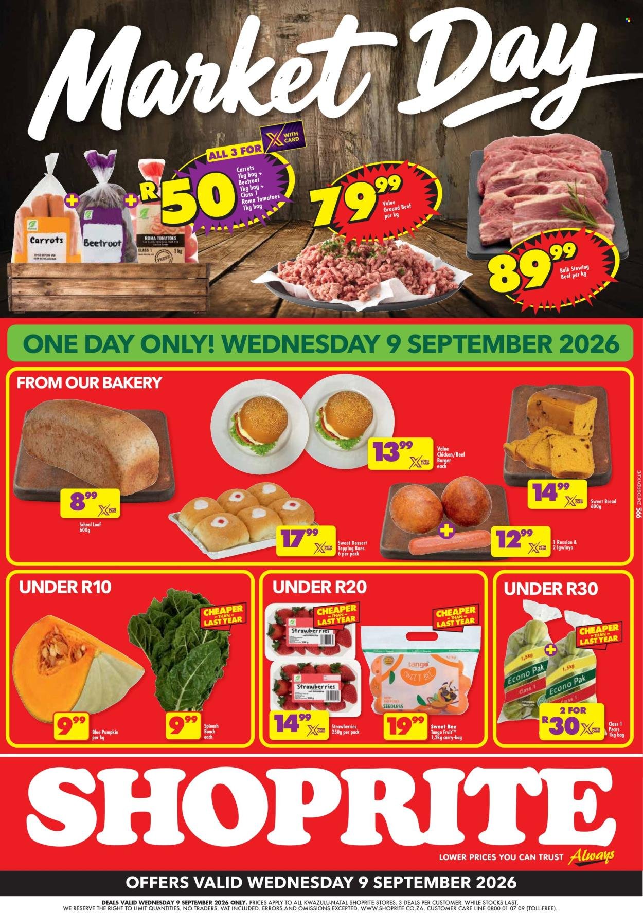 SHOPRITE specials - Market Day Deals