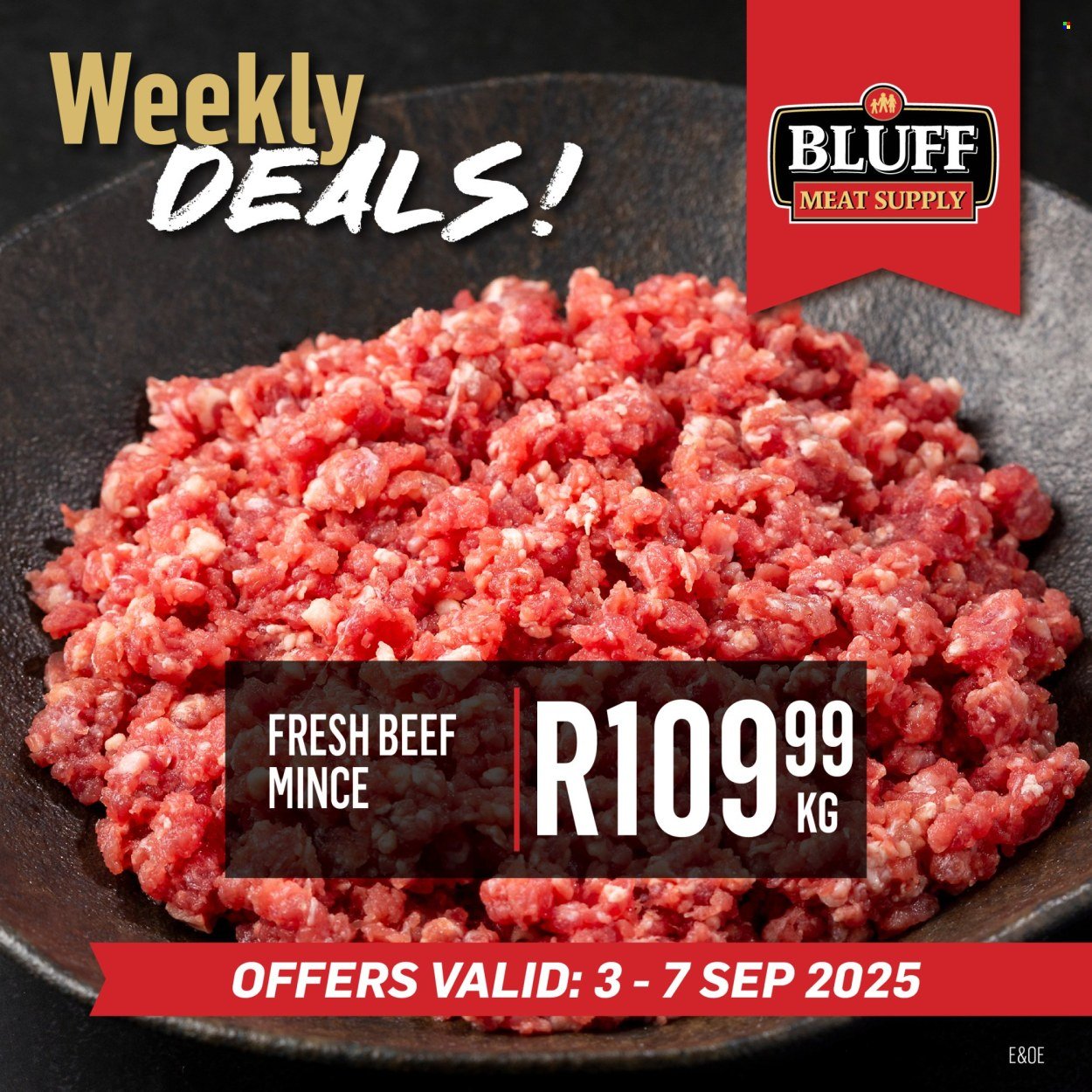 BLUFF MEAT SUPPLY specials - From Wednesday 3 Sept 2025 (2025-09-03 - 2025-09-07) | 2