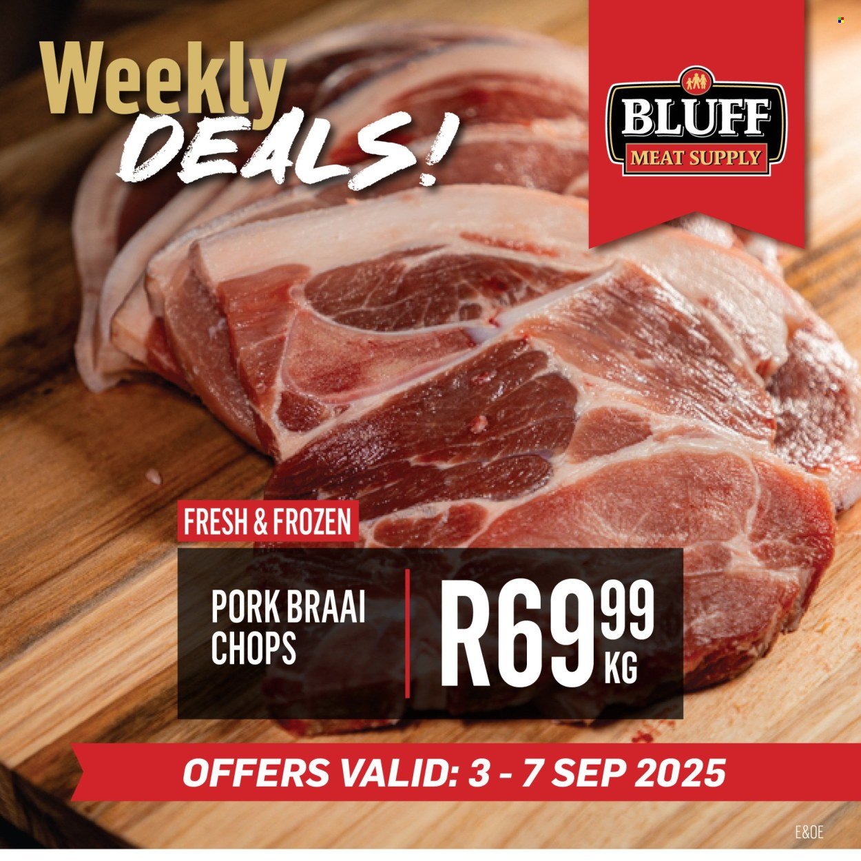 BLUFF MEAT SUPPLY specials - From Wednesday 3 Sept 2025 (2025-09-03 - 2025-09-07) | 3