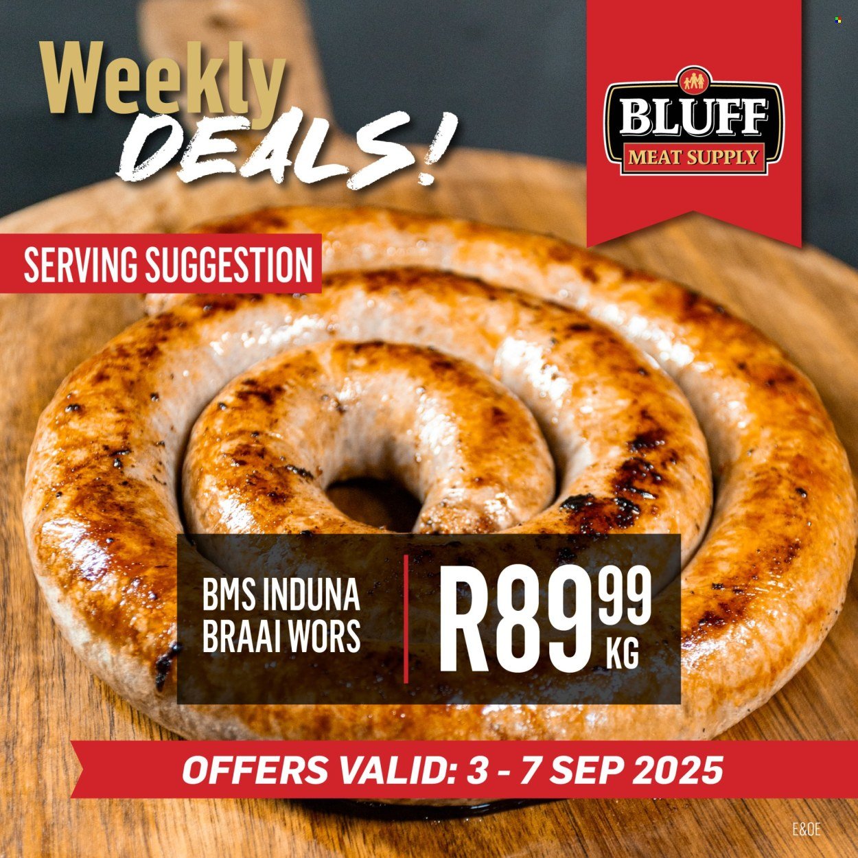 BLUFF MEAT SUPPLY specials - From Wednesday 3 Sept 2025 (2025-09-03 - 2025-09-07) | 6