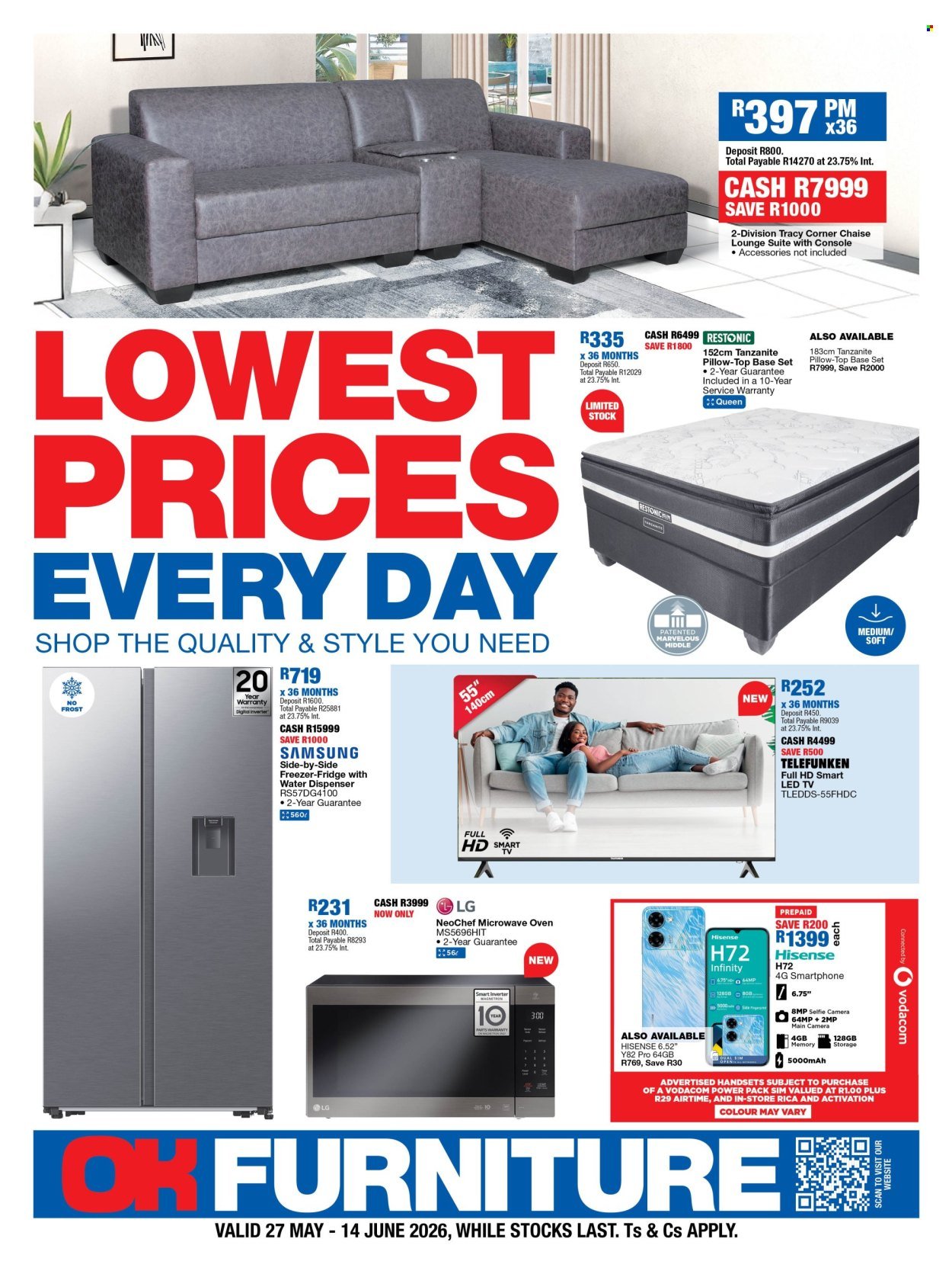 OK FURNITURE specials - From Wednesday 27 May 2026