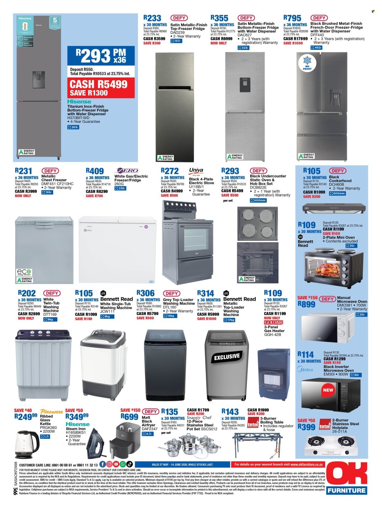 OK FURNITURE specials - From Wednesday 27 May 2026