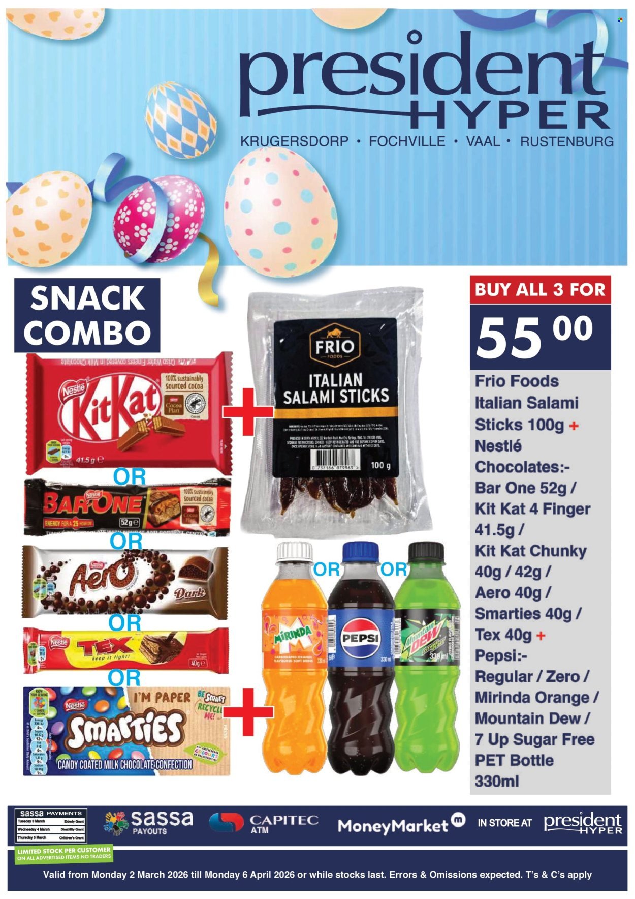 PRESIDENT HYPER specials - Easter Braai Combo (2026-03-01 - 2026-04-06) | 3