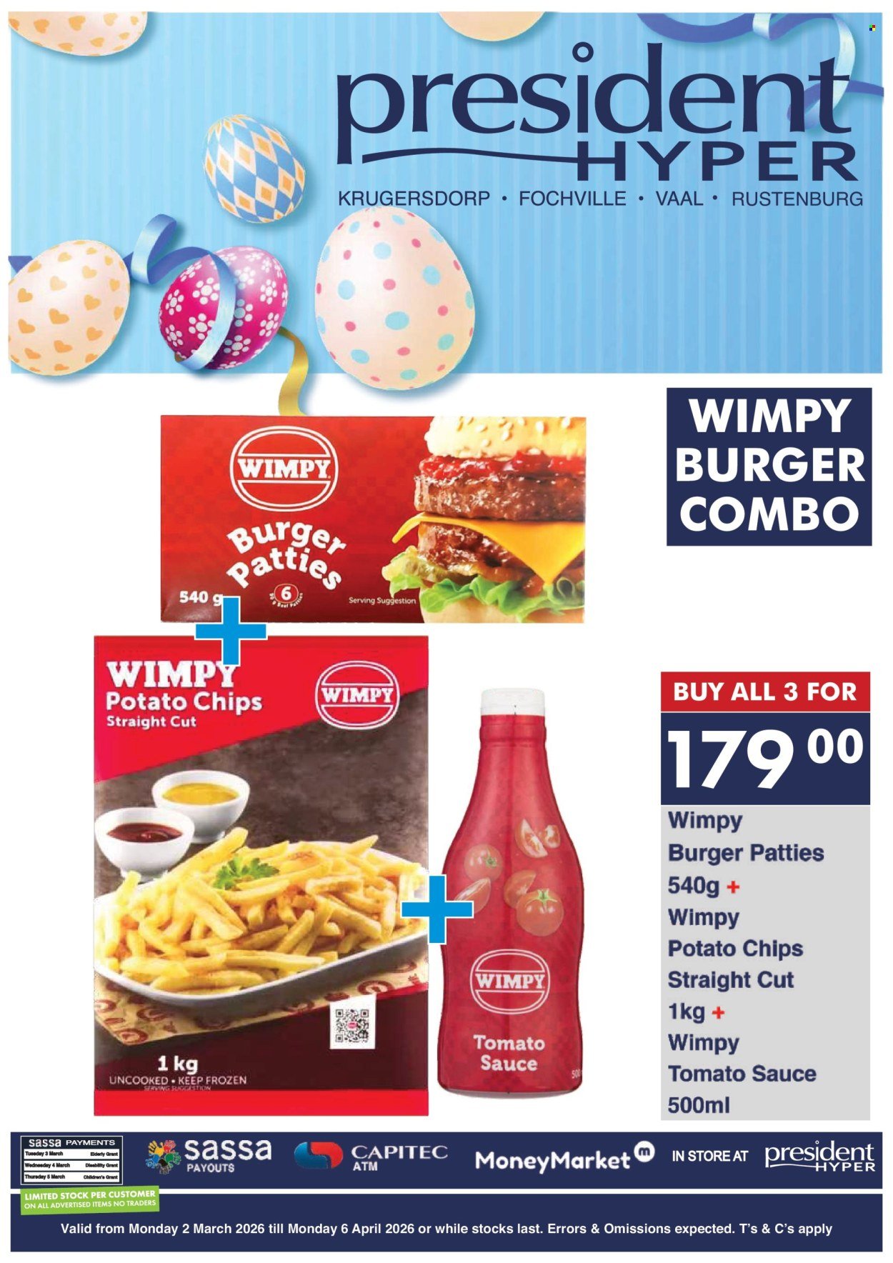 PRESIDENT HYPER specials - Easter Braai Combo (2026-03-01 - 2026-04-06) | 4