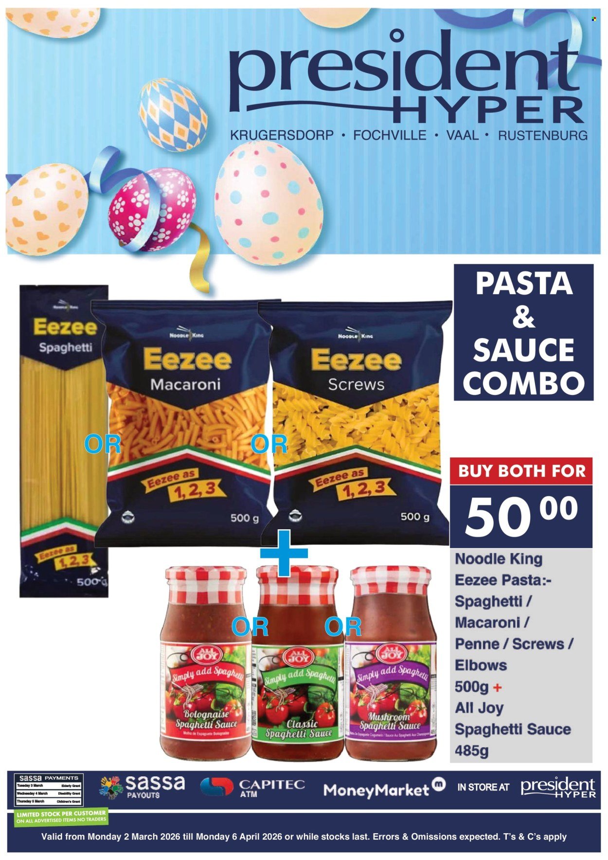 PRESIDENT HYPER specials - Easter Braai Combo (2026-03-01 - 2026-04-06) | 5