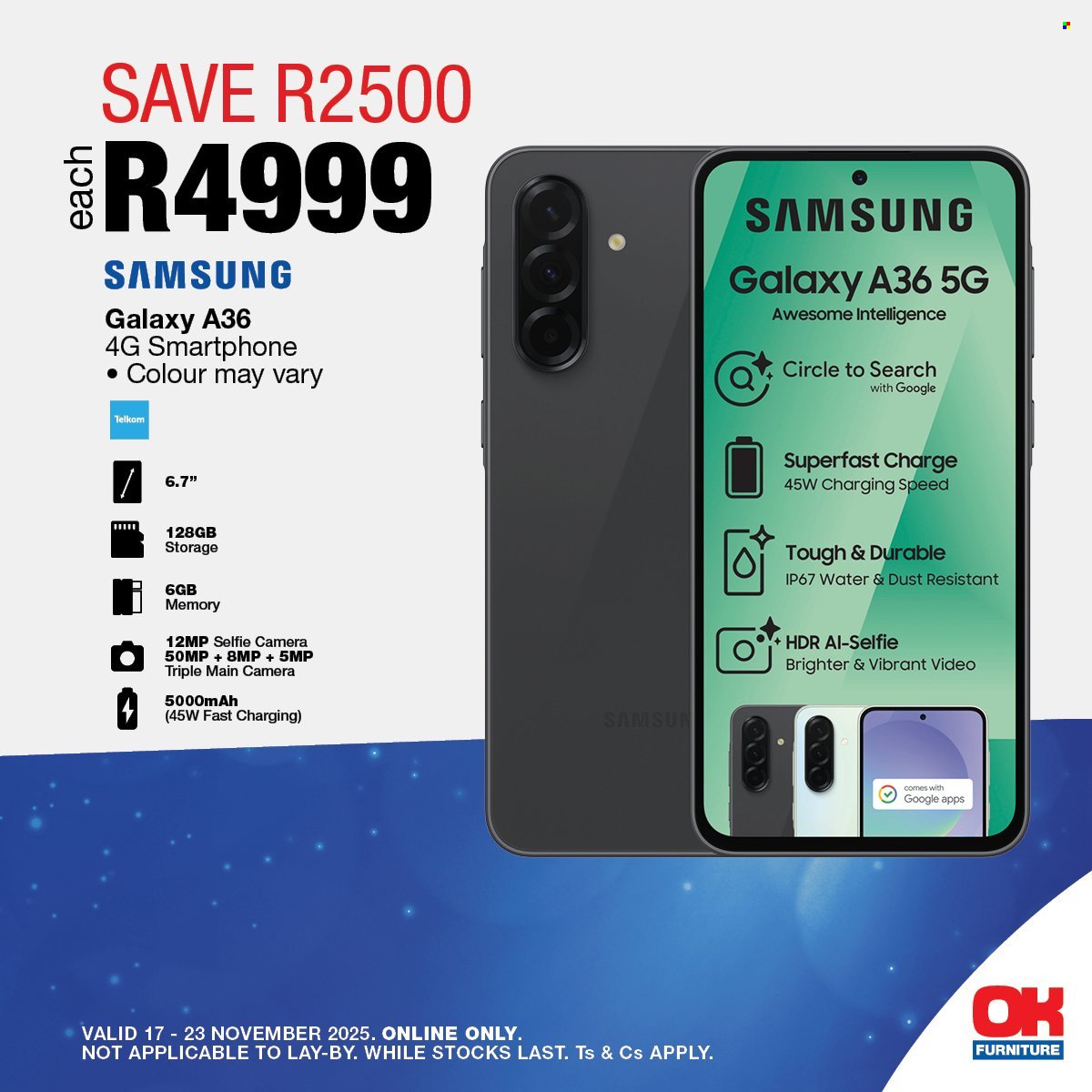 OK FURNITURE specials - From Monday 17 Nov 2025 (2025-11-17 - 2025-11-23) | 5