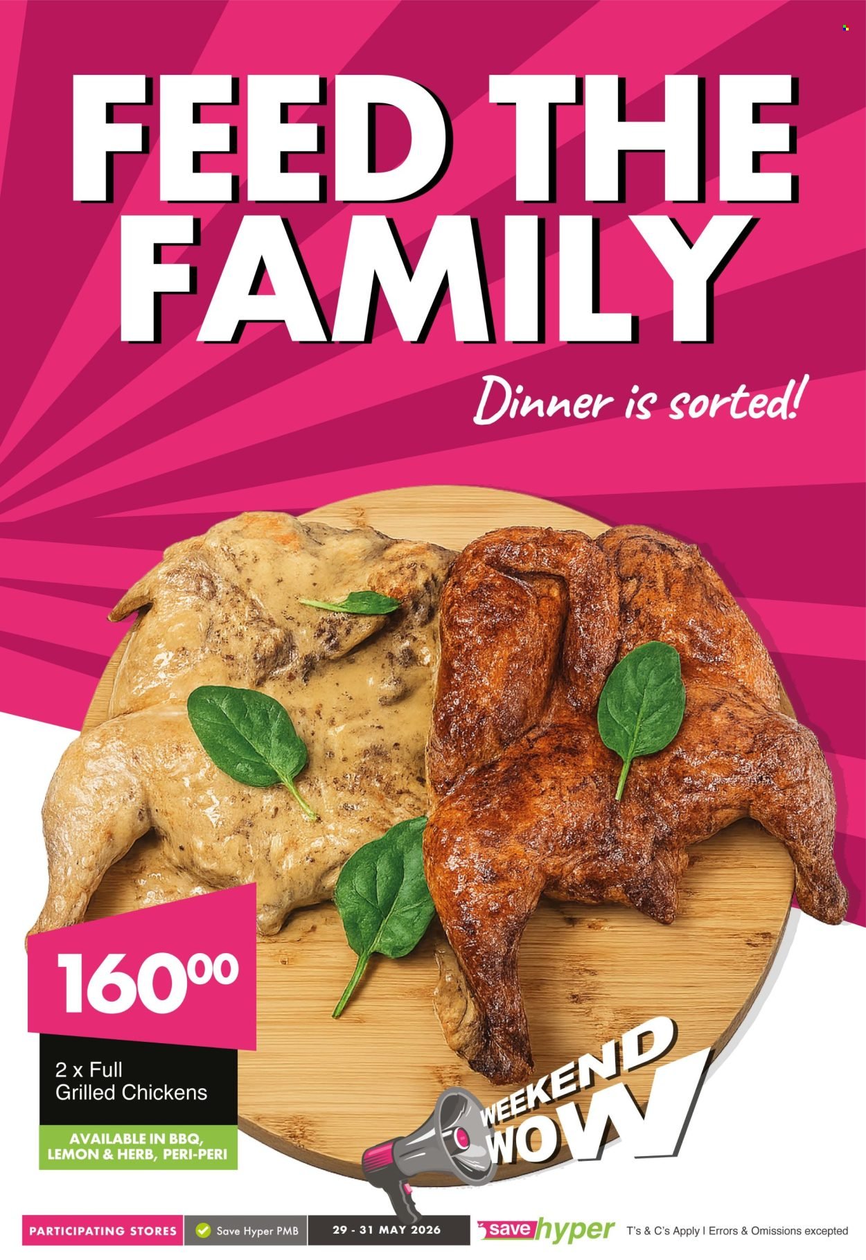 SAVE specials - From Friday 29 May 2026