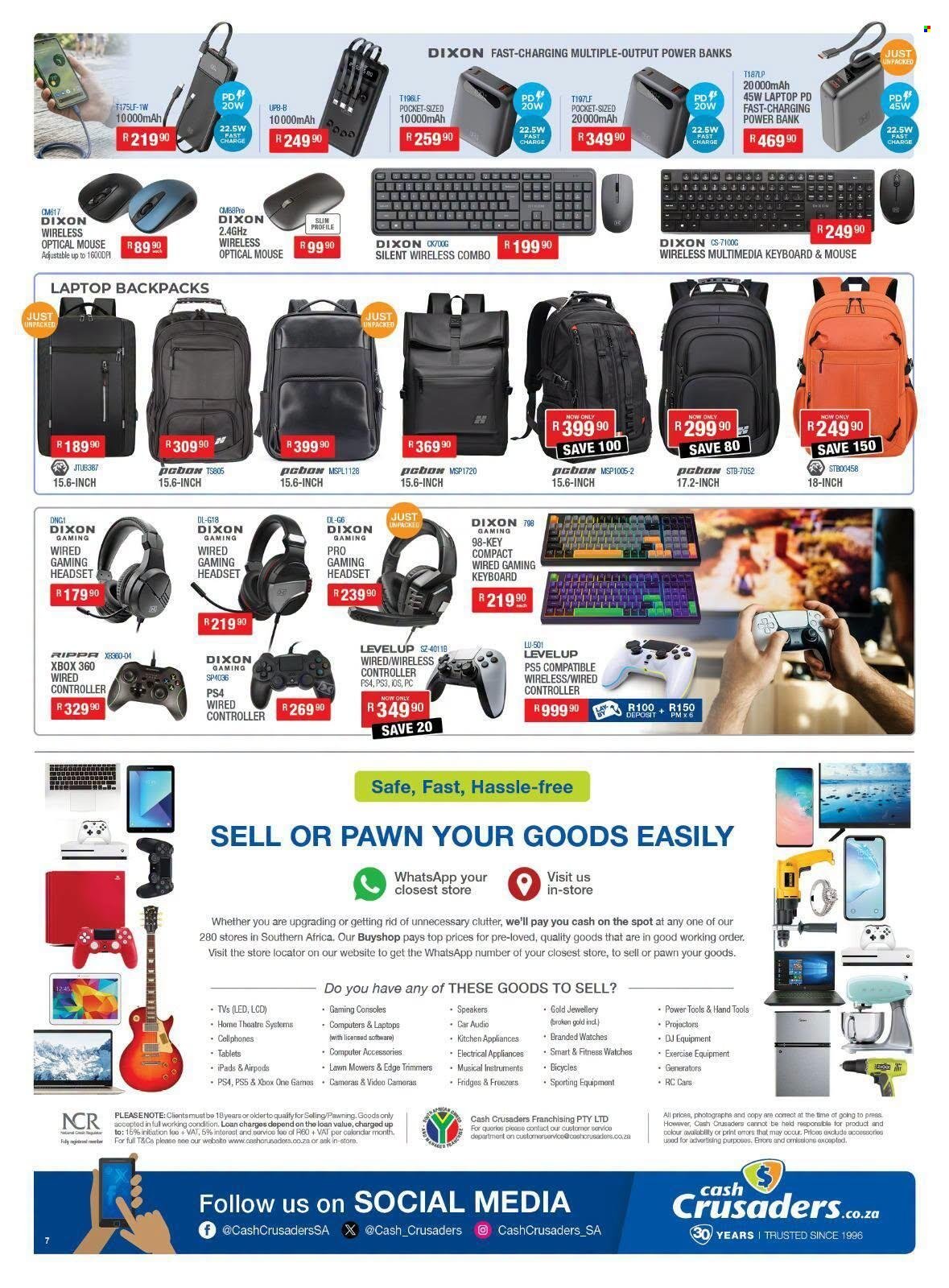 CASH CRUSADERS specials - From Friday 17 Jul 2026