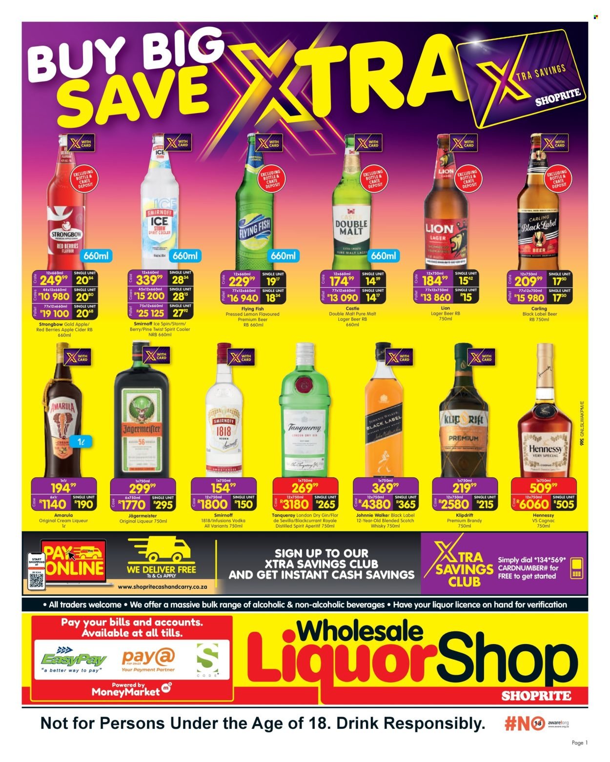 SHOPRITE specials - Wholesale LiquorShop Savings Selected Stores
