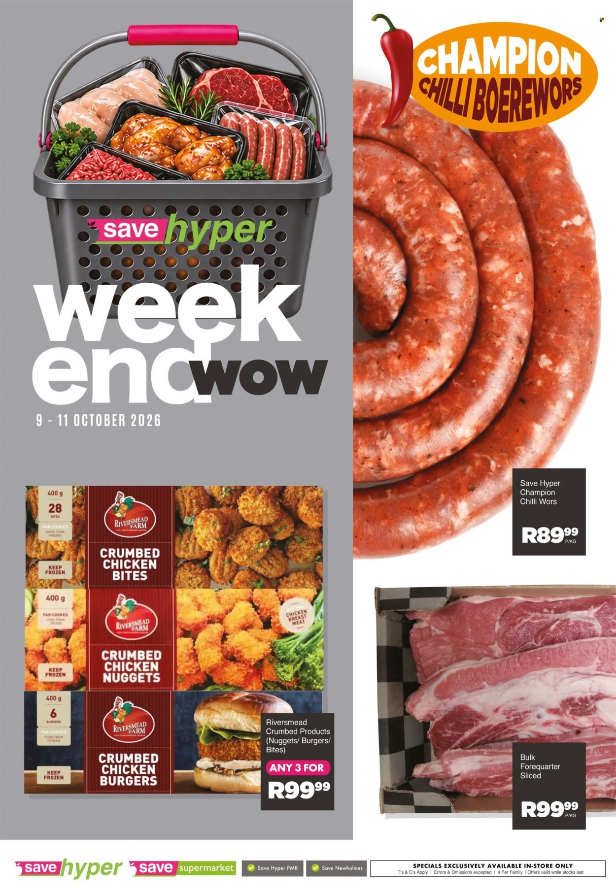 SAVE specials - From Friday 9 Oct 2026