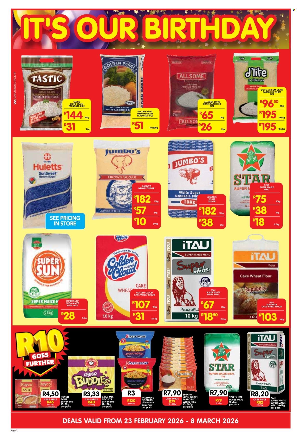SHOPRITE specials - Cash & Carry Birthday Savings Exclusive Gauteng (2026-02-23 - 2026-03-08) | 2