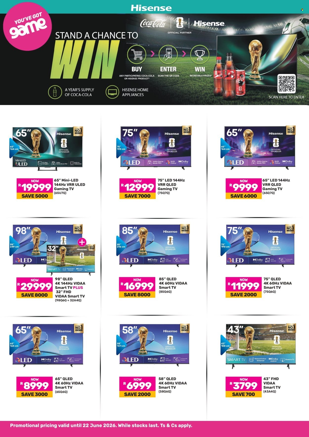 GAME specials - Hisense