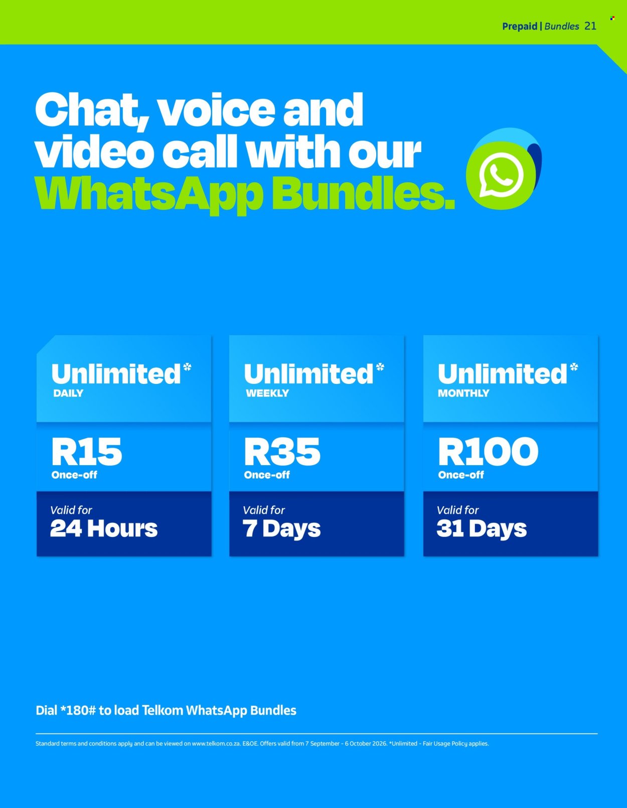 TELKOM specials - From Monday 7 Sept 2026
