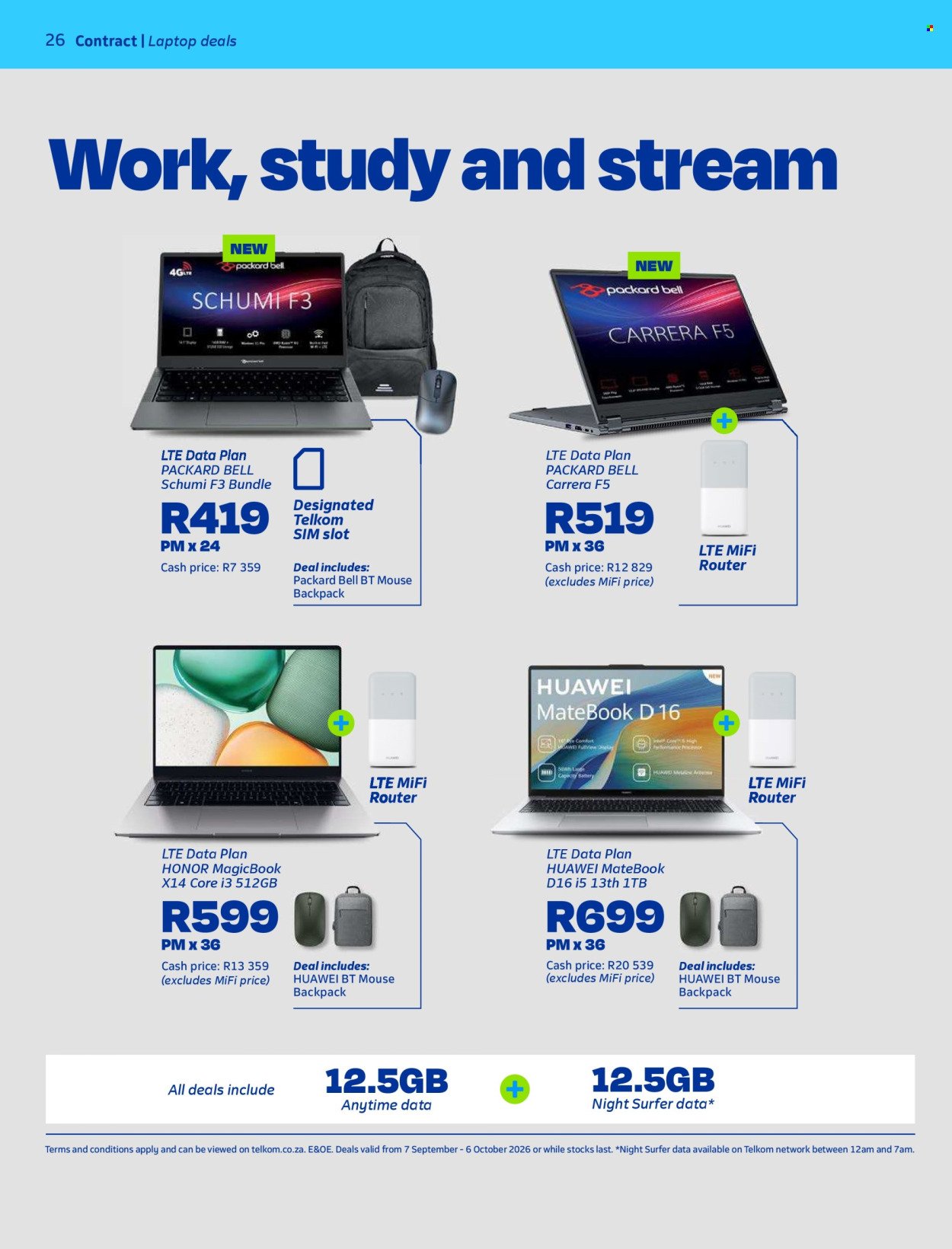 TELKOM specials - From Monday 7 Sept 2026