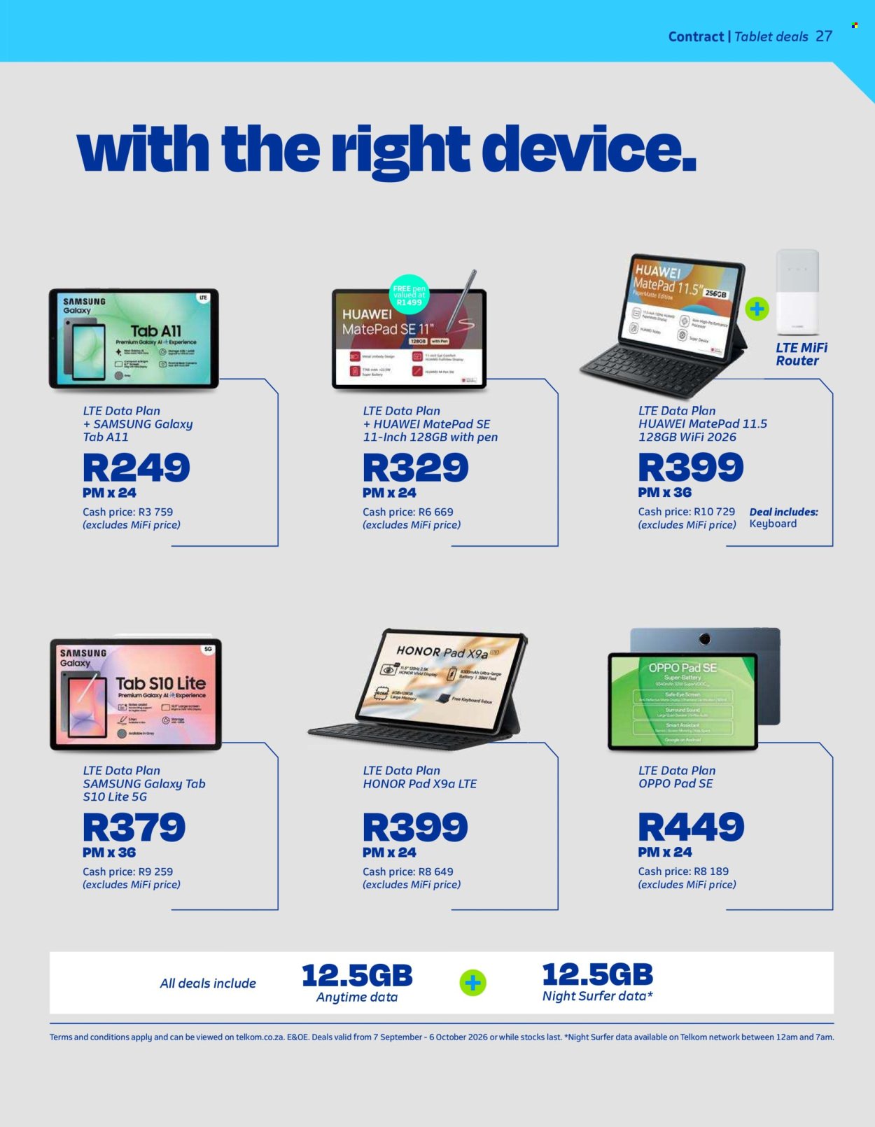 TELKOM specials - From Monday 7 Sept 2026