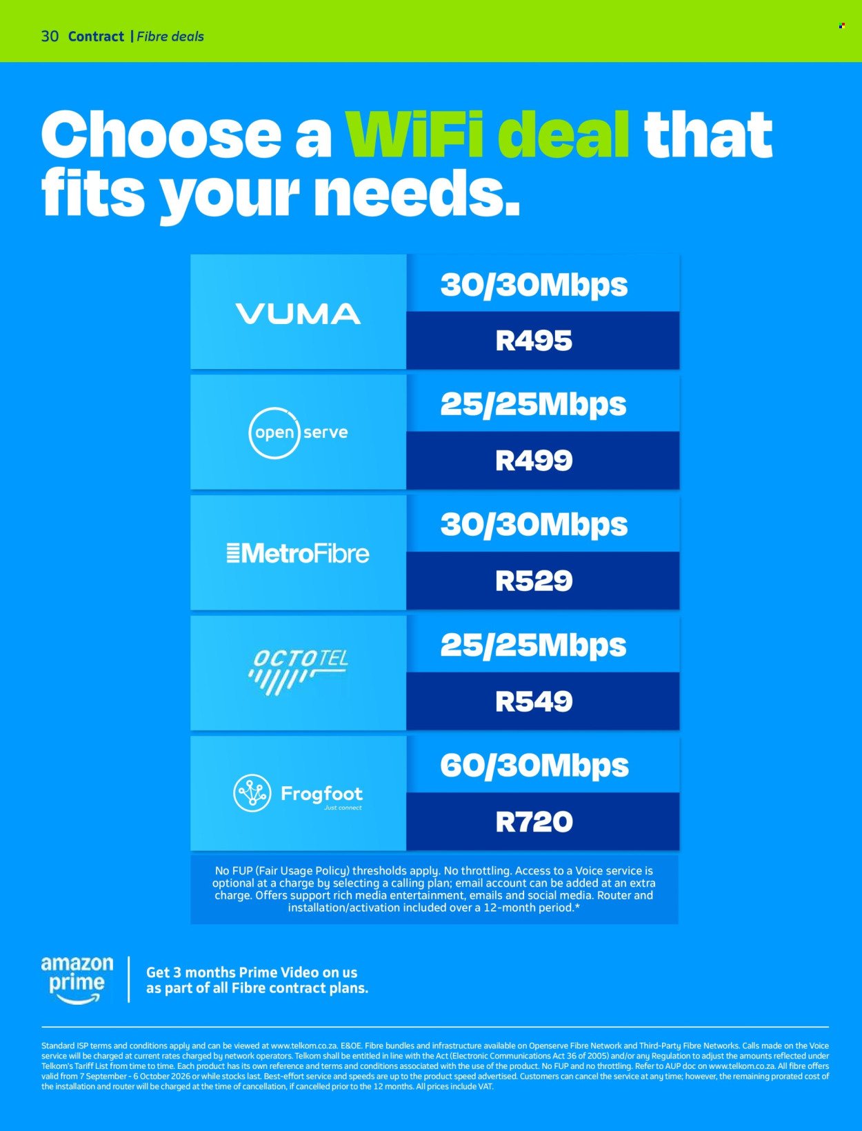 TELKOM specials - From Monday 7 Sept 2026