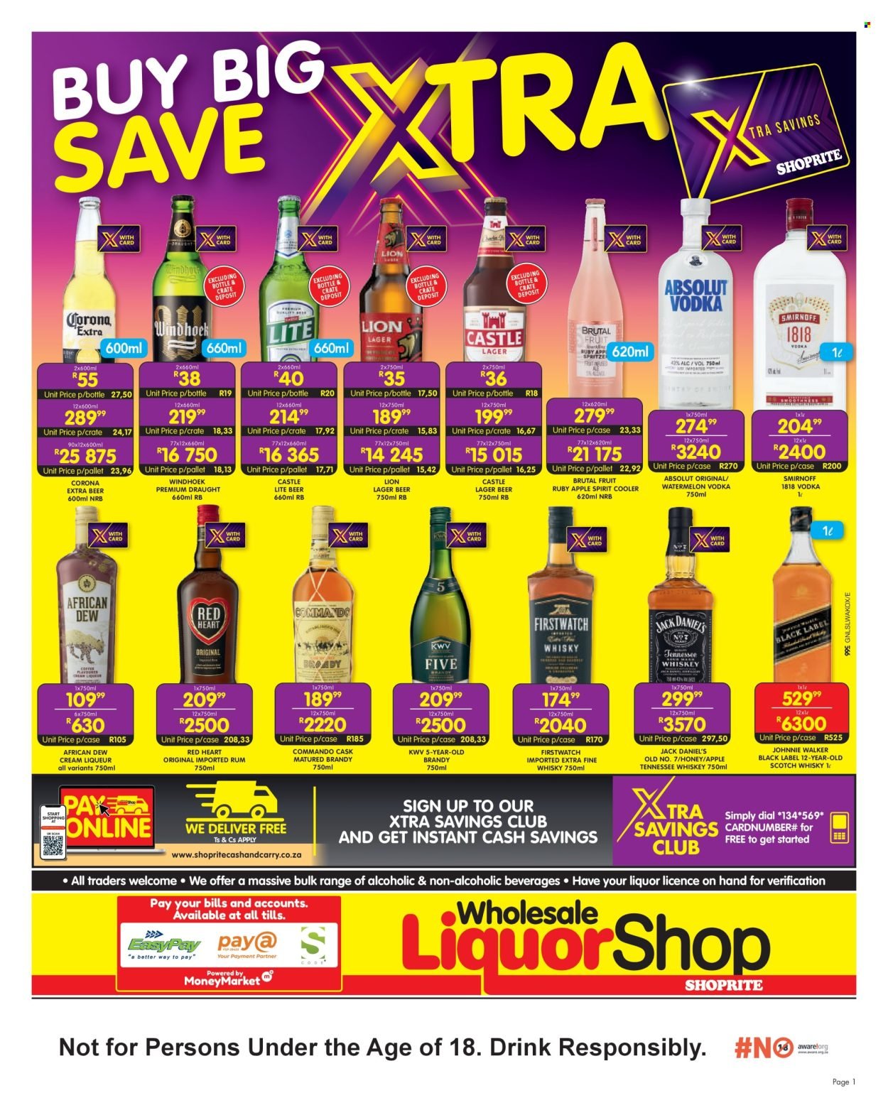 SHOPRITE specials - Wholesale LiquorShop Deals Selected Stores (2026-03-09 - 2026-03-22) | 1