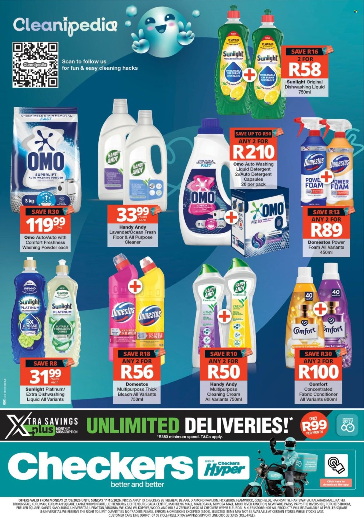 CHECKERS specials - Cleanipedia Promotion