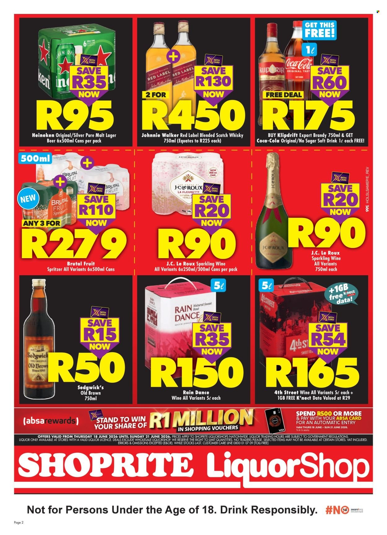 SHOPRITE specials - LiquorShop Big Red Weekend