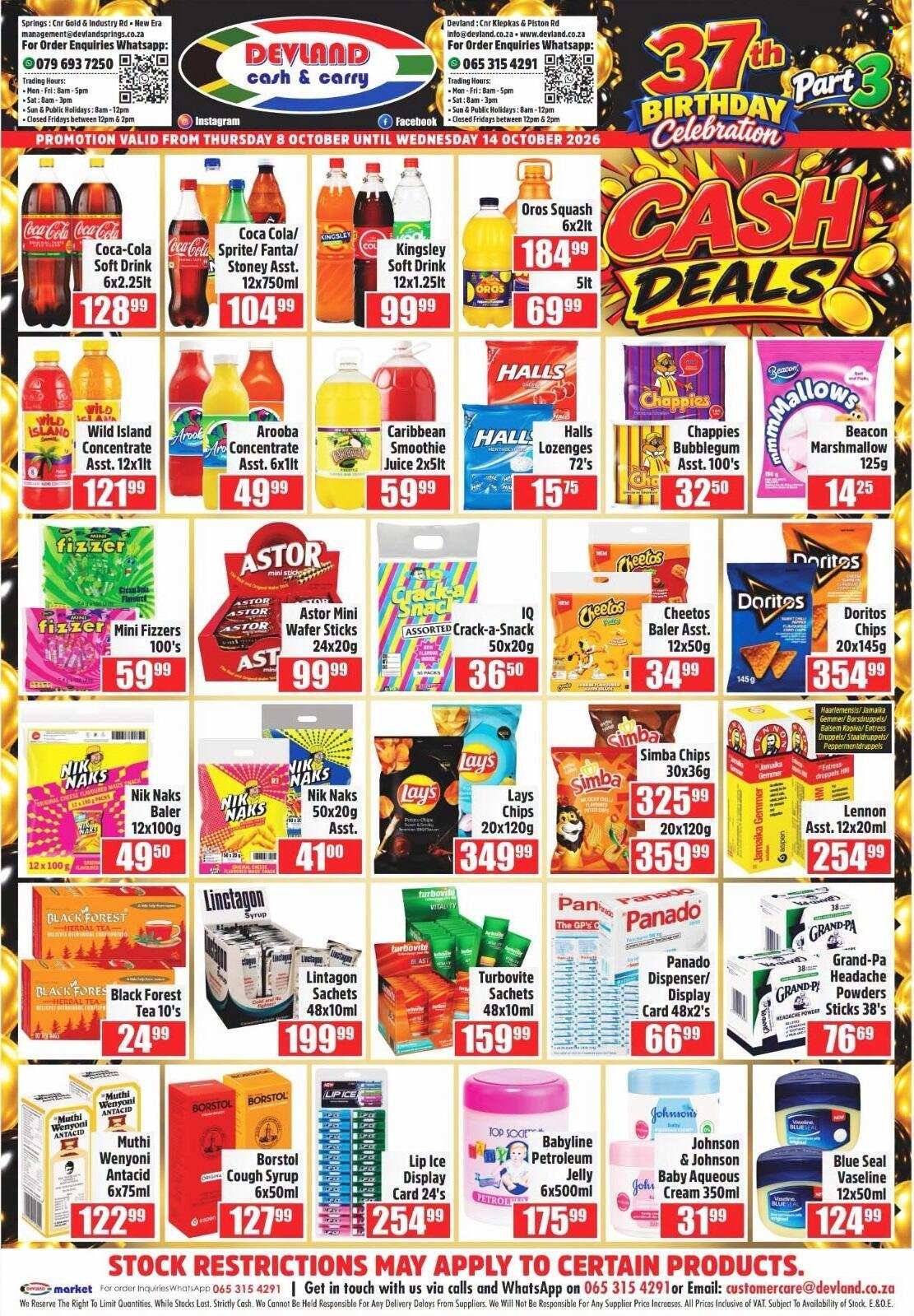 DEVLAND specials - From Thursday 8 Oct 2026