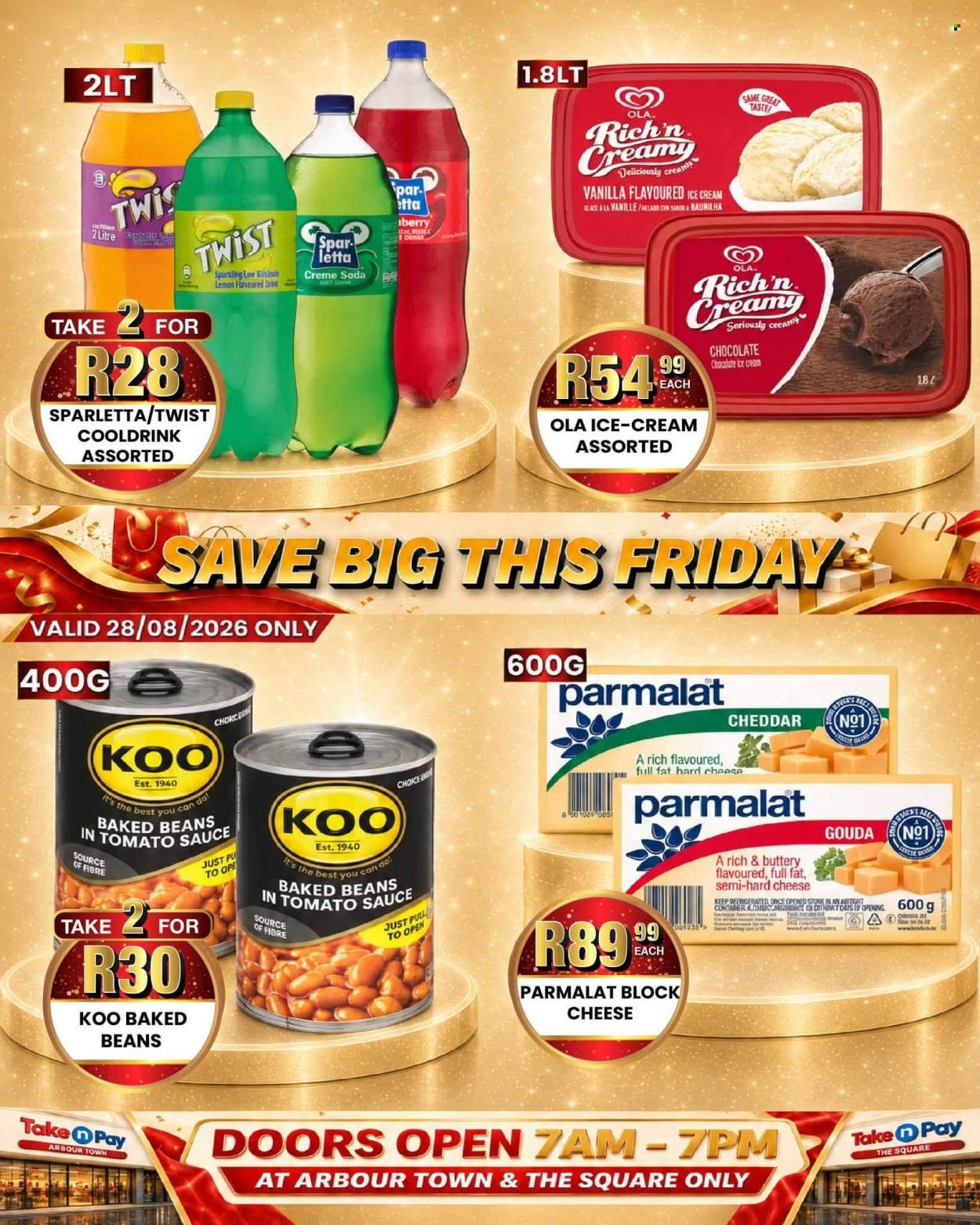 TAKE N PAY specials - From Friday 28 Aug 2026