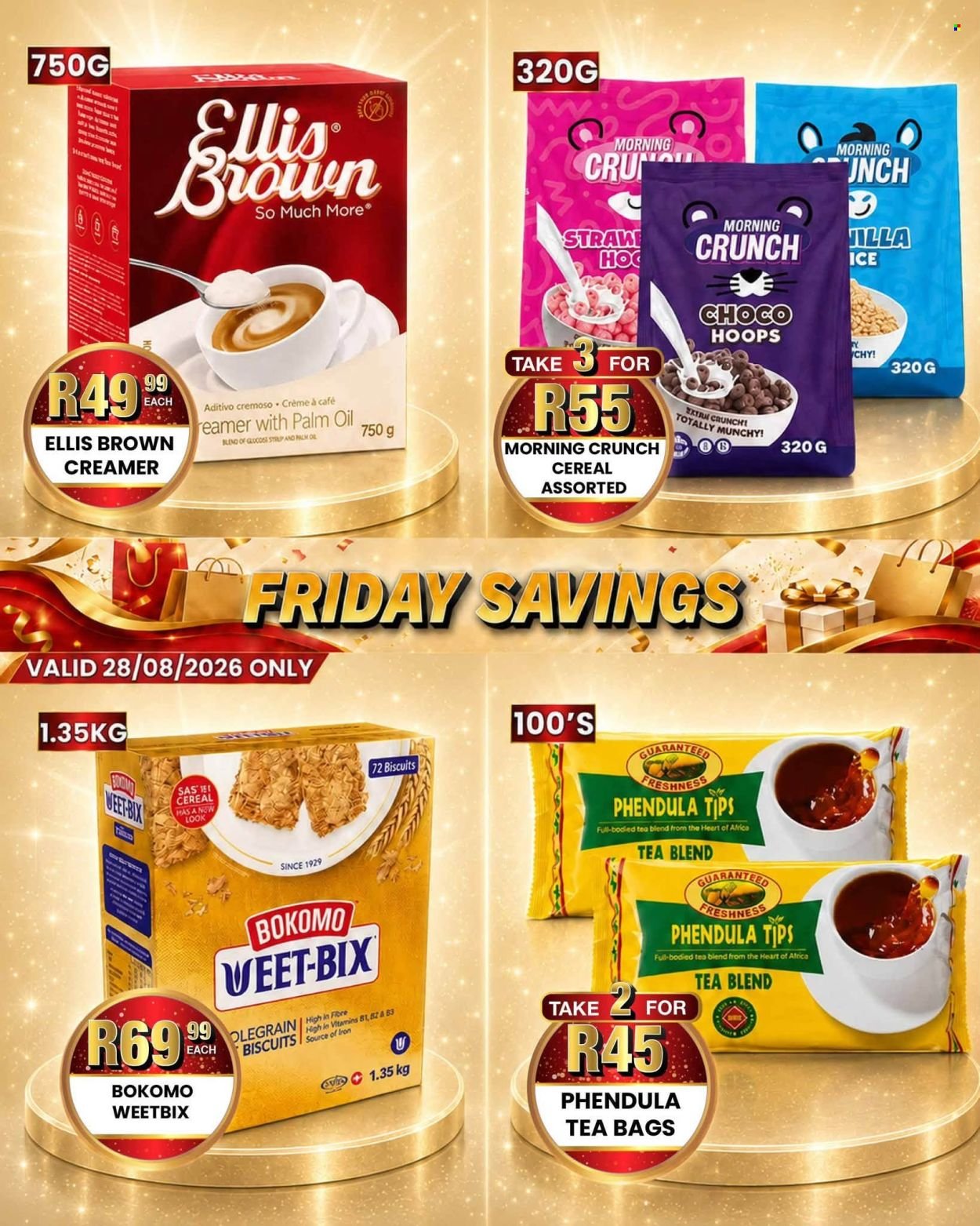 TAKE N PAY specials - From Friday 28 Aug 2026