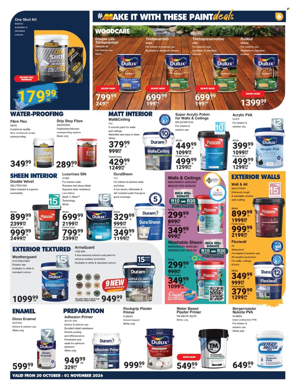 MICA specials - From Tuesday 20 Oct 2026