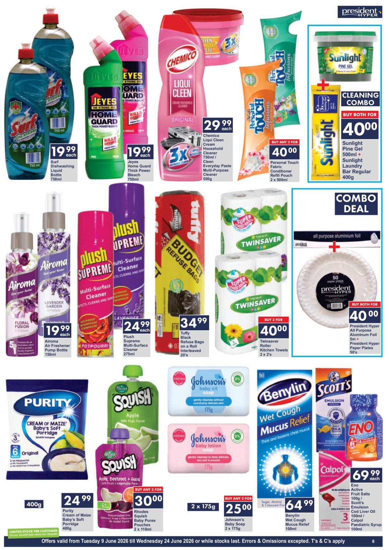 PRESIDENT HYPER specials - From Tuesday 9 Jun 2026