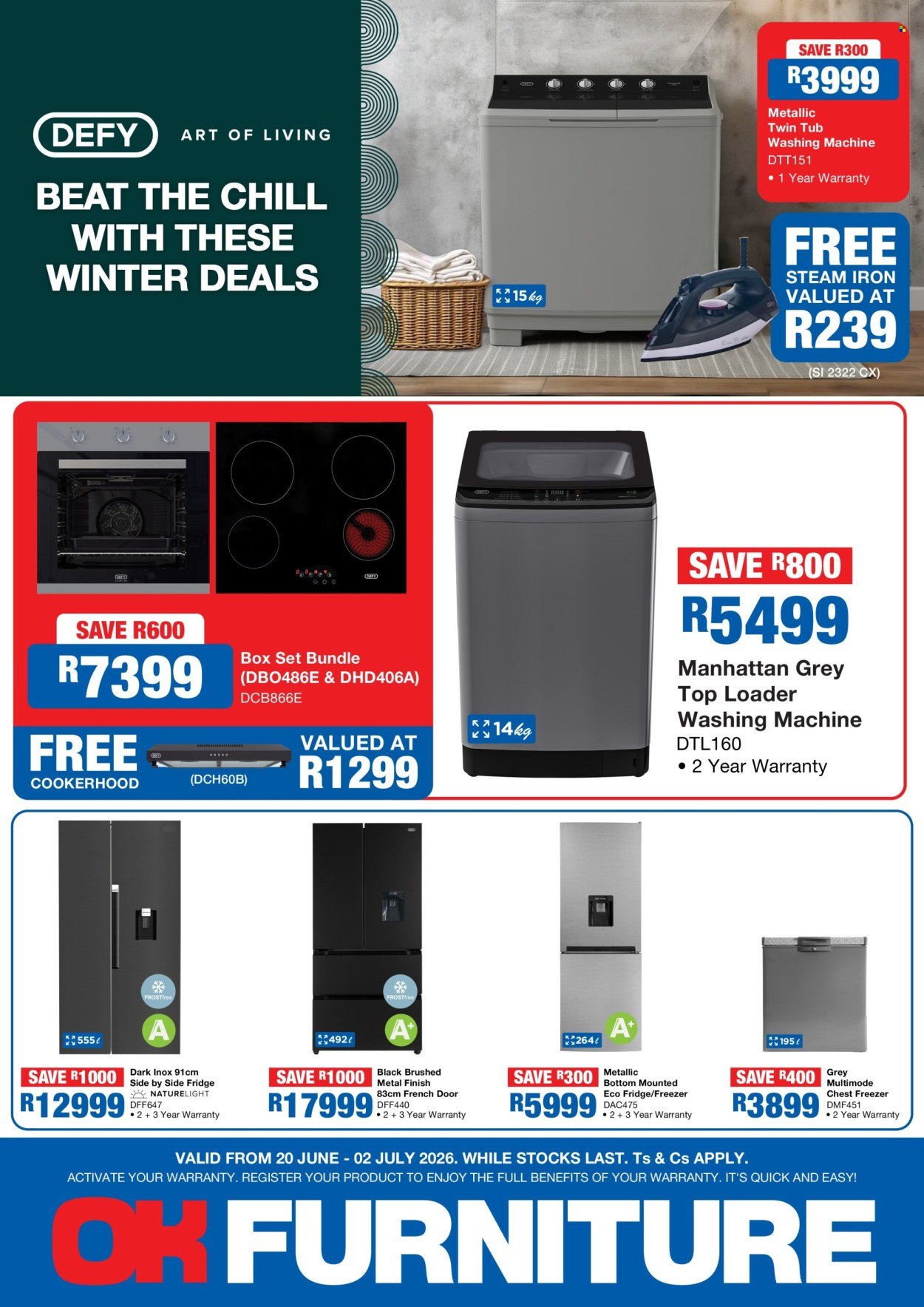 OK FURNITURE specials - From Saturday 20 Jun 2026