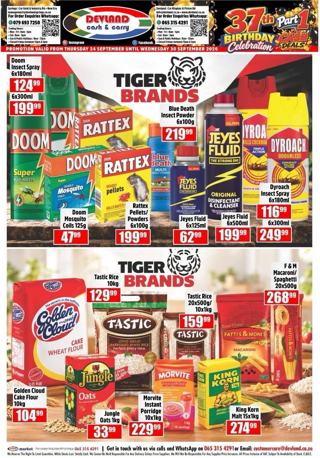 DEVLAND specials - From Thursday 24 Sept 2026