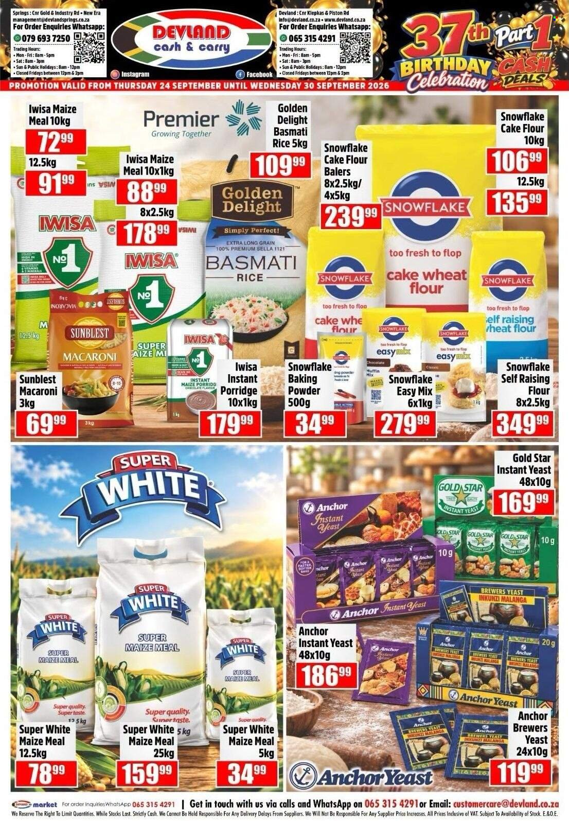 DEVLAND specials - From Thursday 24 Sept 2026