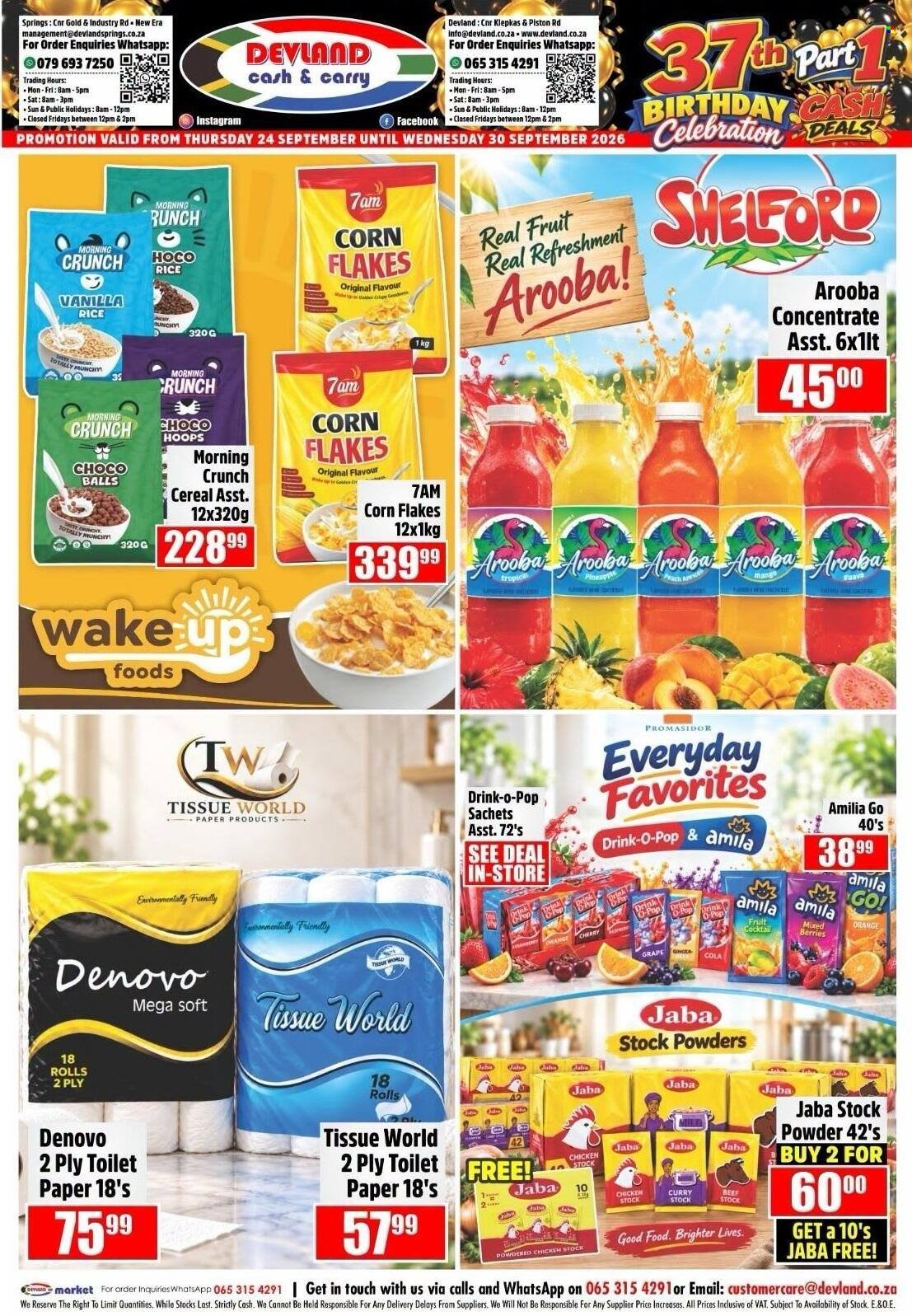 DEVLAND specials - From Thursday 24 Sept 2026