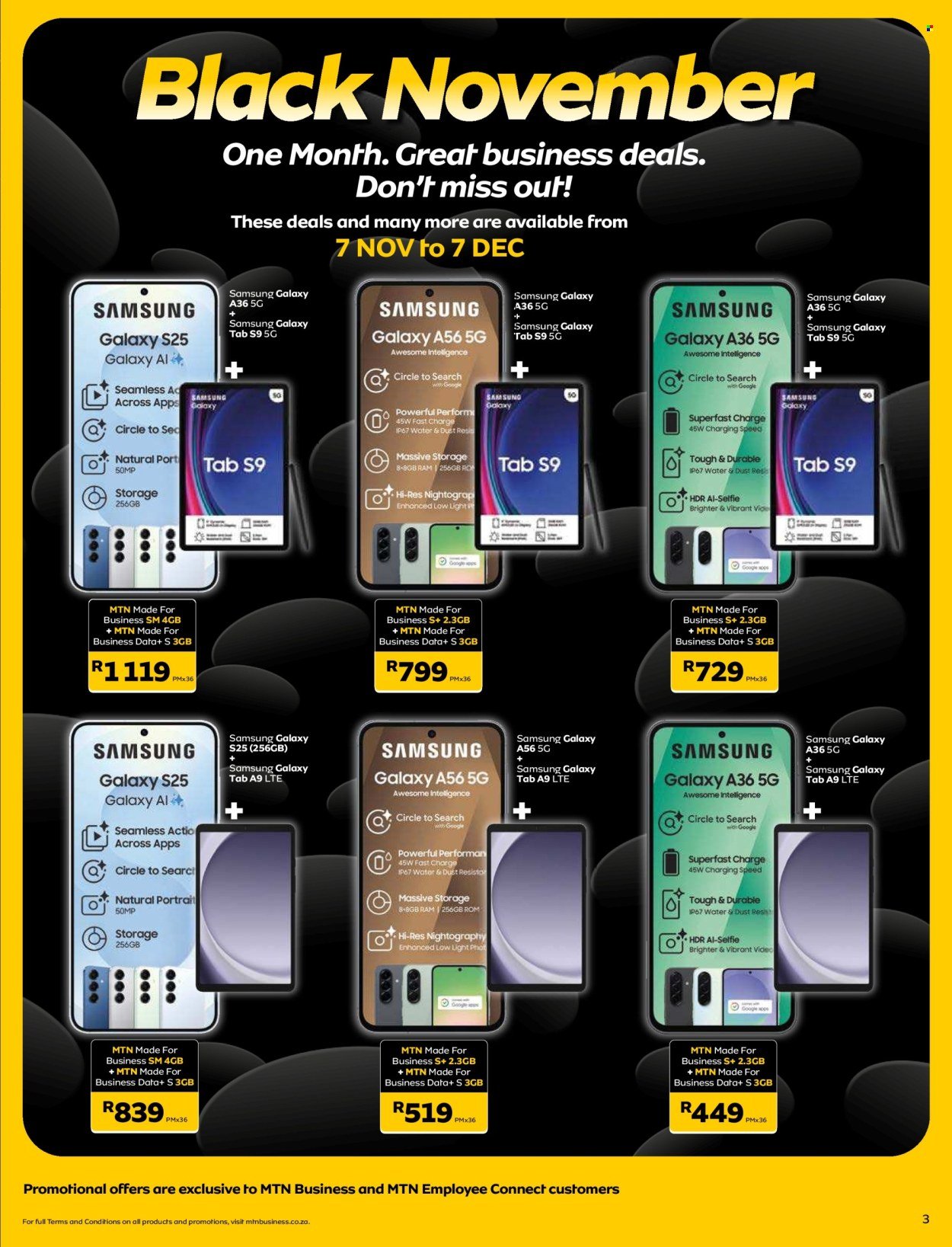 MTN specials - From Friday 7 Nov 2025 (2025-11-07 - 2025-12-07) | 3