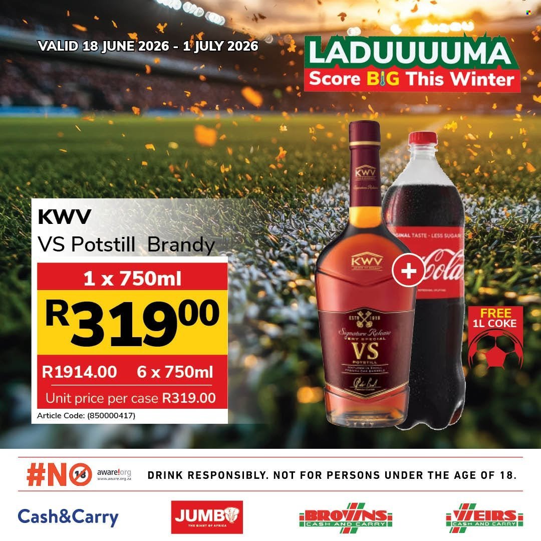 JUMBO CASH & CARRY specials - From Thursday 18 Jun 2026
