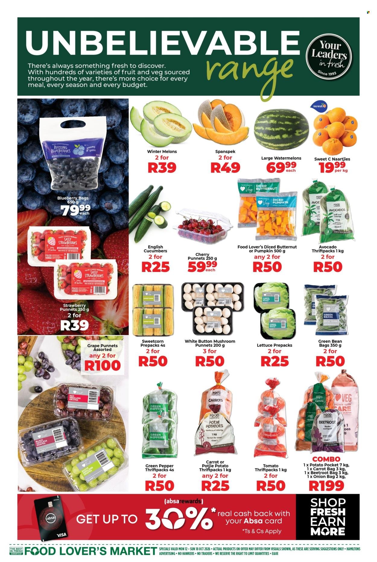 FOOD LOVER'S MARKET specials - From Monday 12 Oct 2026