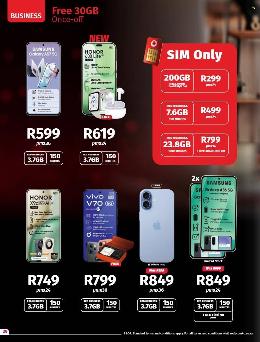 VODACOM specials - From Thursday 7 May 2026 (2026-05-07 - 2026-06-08) | 28